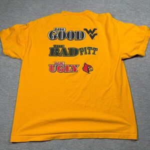 Tri Lake T-Shirt Mens XL Gold West Virginia Mountaineers Rivalry The Good Bad Ug